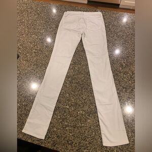 J Brand Off-White/ Grey Corduroy Skinny Jeans Size 25